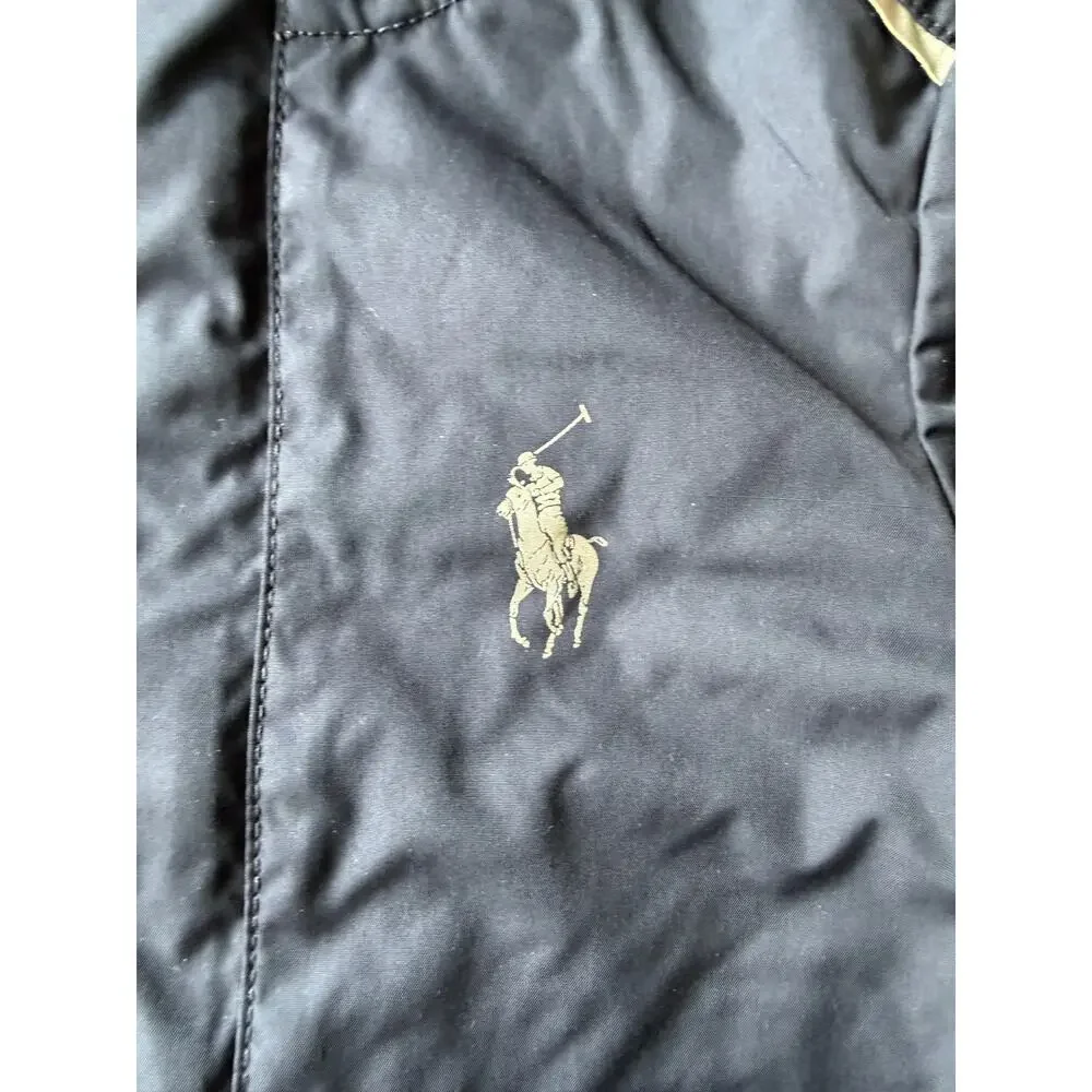 Ralph Lauren Navy Hooded Windbreaker Jacket Toddler 24M / 2T Mesh Lined
